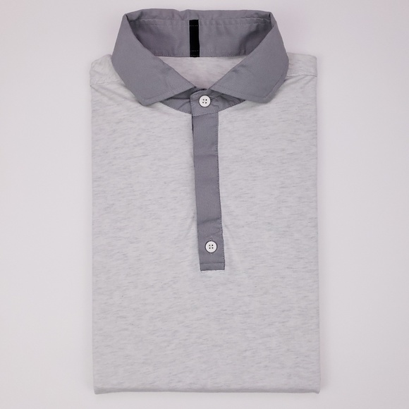 lululemon athletica Other - Lululemon Athletica Small Gray Polo Shirt Mens Hea